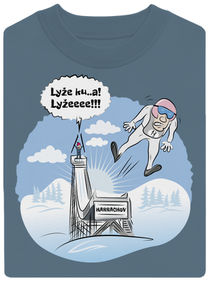 Lyže unisex mikina bez kapuce Nordic Blue