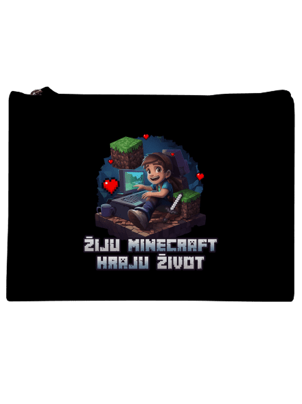 Žiju Minecraft taštička Black