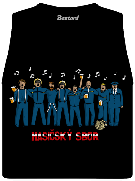 Hasičský sbor dámské tílko volné Black