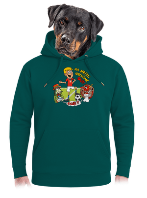 Na hřišti necháme duši unisex mikina premium Emerald Green