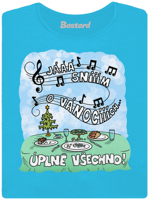 Sním o Vánocích dámské tričko Blue Atol