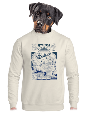 unisex mikina bez kapuce