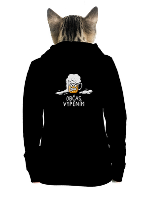 Občas vypěním dámská mikina na zip Black