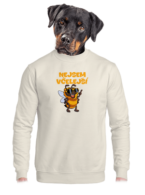 unisex mikina bez kapuce