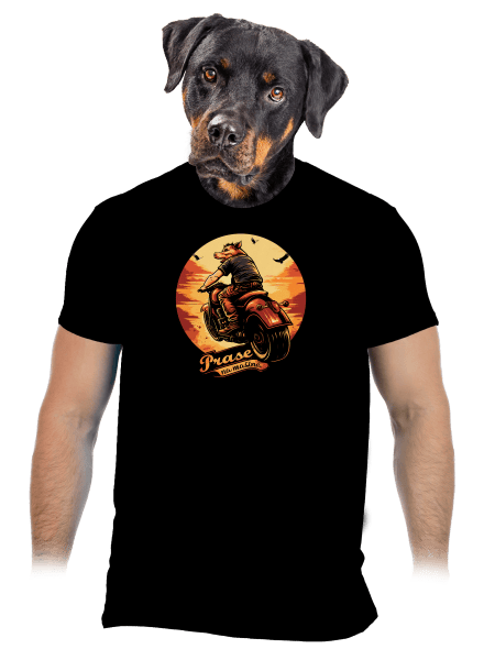 Prase na mašině pánské tričko Black