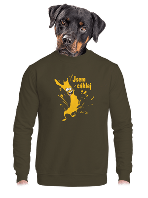 unisex mikina bez kapuce