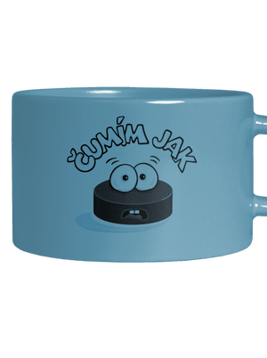 Čumím jak puk hrnek makronka Blue Macaron