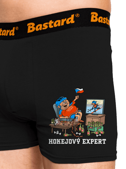 Hokejový expert boxerky Black