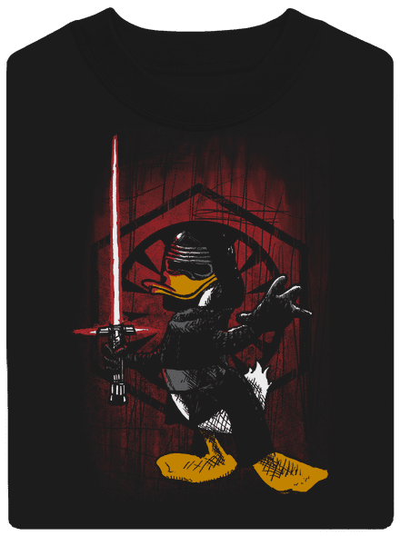 Kylo Duck unisex mikina bez kapuce Black