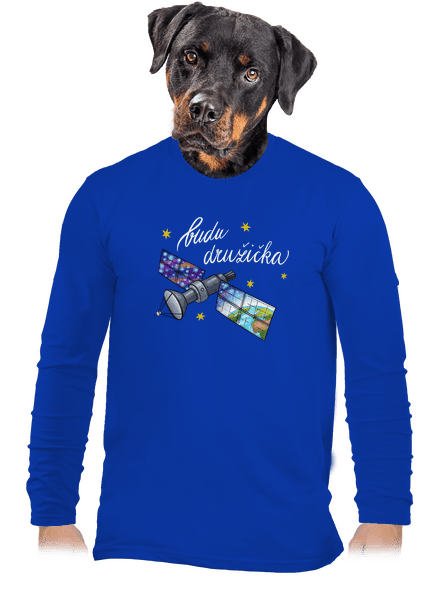 Budu družička pánské dlouhý rukáv Royal Blue