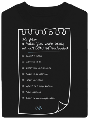 To do list na rozlučku se svobodou a fix unisex mikina bez kapuce Black