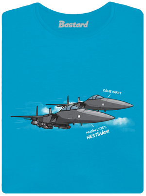 Stíhačka nestíhá dámské tričko Blue Atol