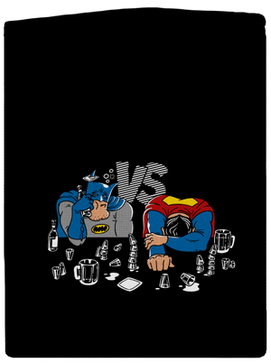 Souboj superhrdinů pánská mikina na zip Black