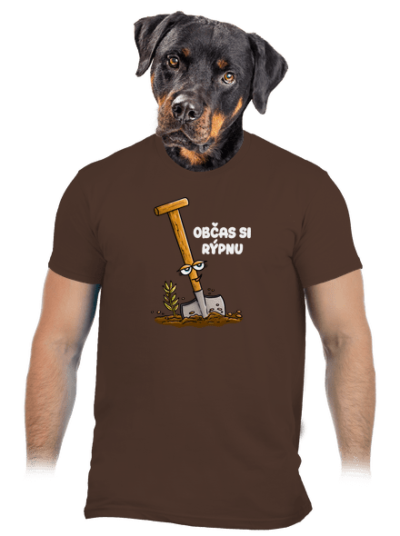 Občas si rýpnu pánské tričko Brown