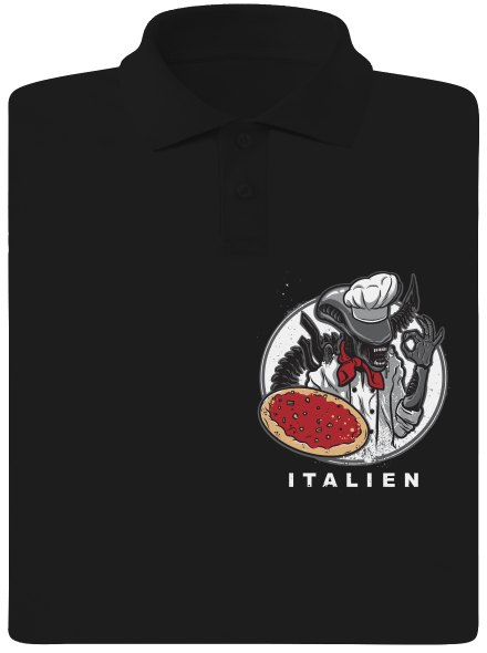 Italien pánská polokošile Black