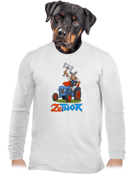 ZeThor pánské dlouhý rukáv White