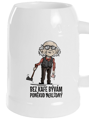 Neklidný bez kafe půllitr White