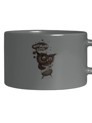 Potřebuju víc kafe hrnek makronka Grey Macaron