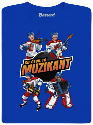 Co Čech, to hokejista pánské dlouhý rukáv Royal Blue