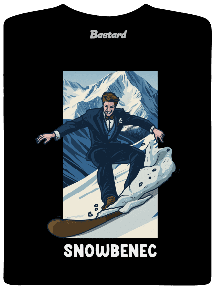 Snowbenec a snowbenka pánské tričko Black