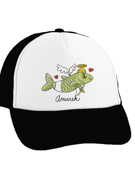 Amurek kšiltovka truckerka Black cap