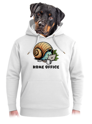 Šnekův home office unisex mikina premium Snowwhite