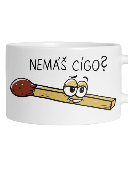 Cígo a oheň hrnek makronka White