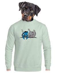 unisex mikina bez kapuce