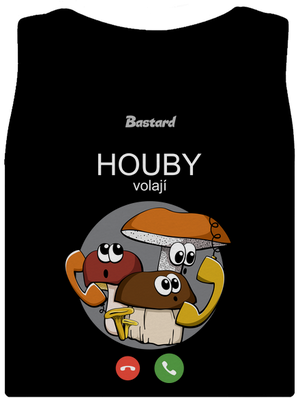 Houby volají dámské tílko klasické Black