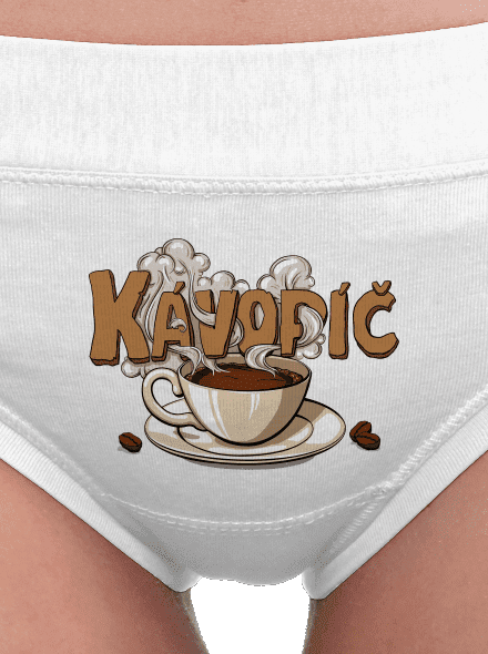 Kávopíč dámské kalhotky White
