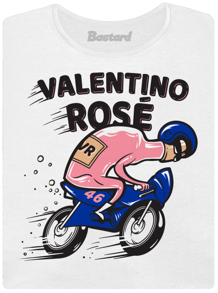Valentino Rose dámské tričko s lemem White