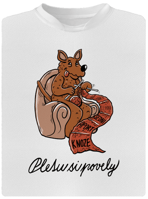 Pletu si povely dětské sportovní tričko White