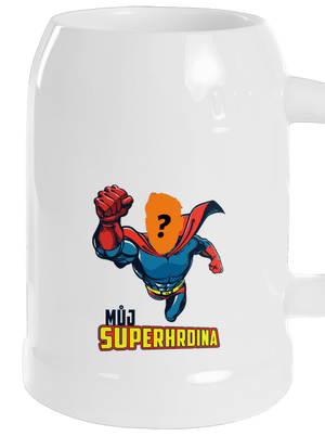 Můj superhrdina půllitr White