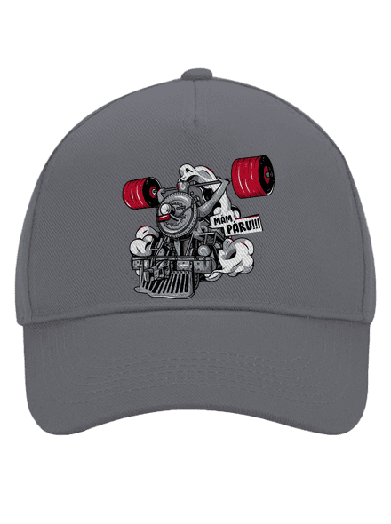 Lokomotiva kšiltovka baseballka Graphite grey