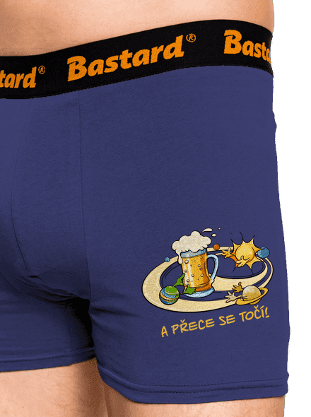 A přece se točí! boxerky Blue Navy
