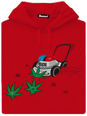 Ganja krize pánská mikina klokanka Red