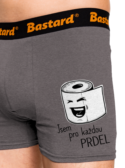 Prdel boxerky Gray Melange