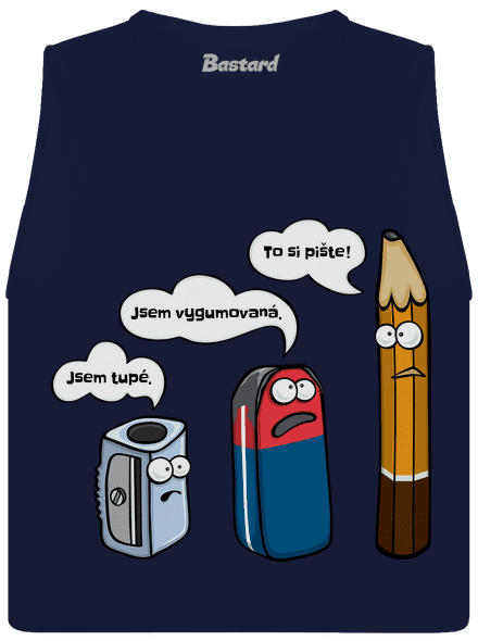 To si pište dámské tílko volné Navy