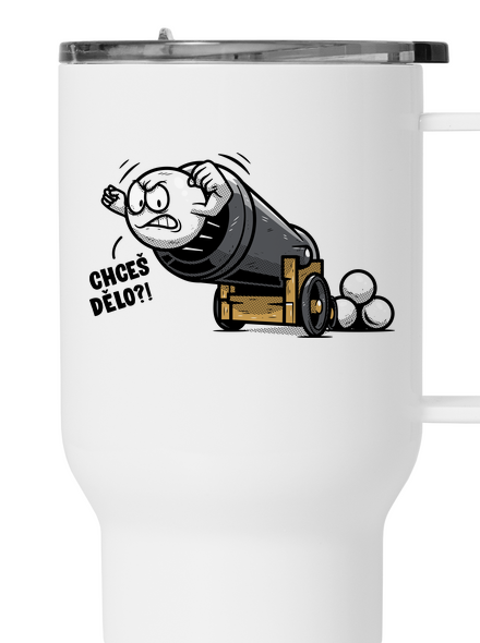 Chceš dělo? termohrnek White