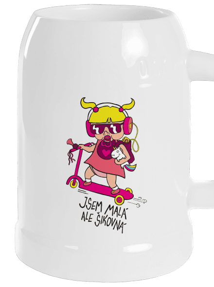 Jsem malá, ale šikovná půllitr White