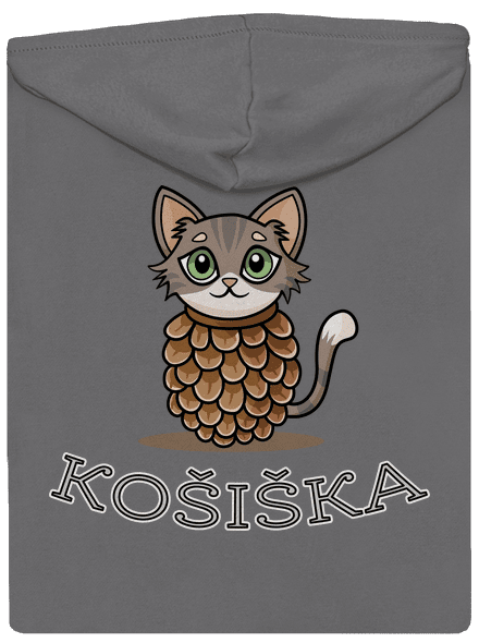 Košiška dámská mikina na zip Steel Gray
