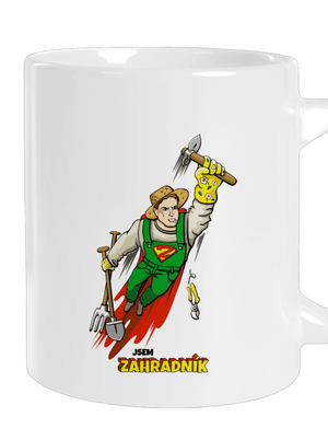 Zahradník velký hrnek White