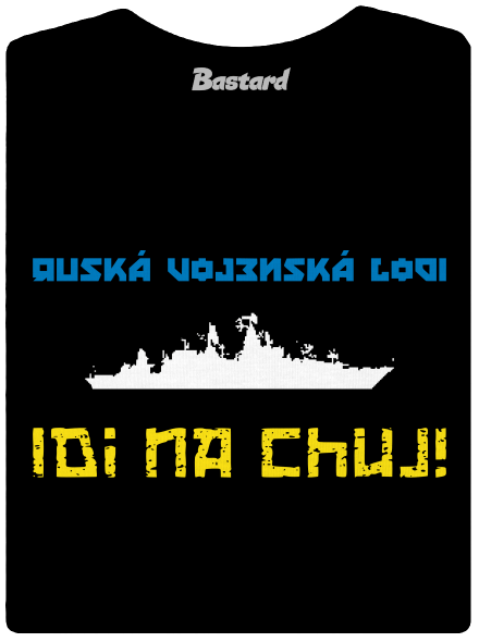 Ukrajina - Lodi idi na chuj dámské tričko premium Black