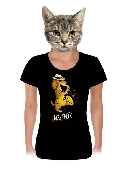 Jazzevčík dámské tričko Black