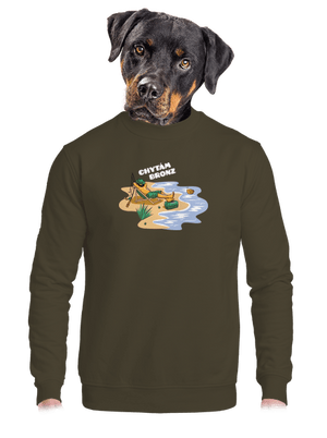 unisex mikina bez kapuce