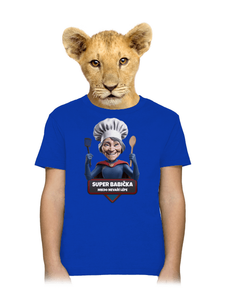 Super babička dětské tričko Royal Blue
