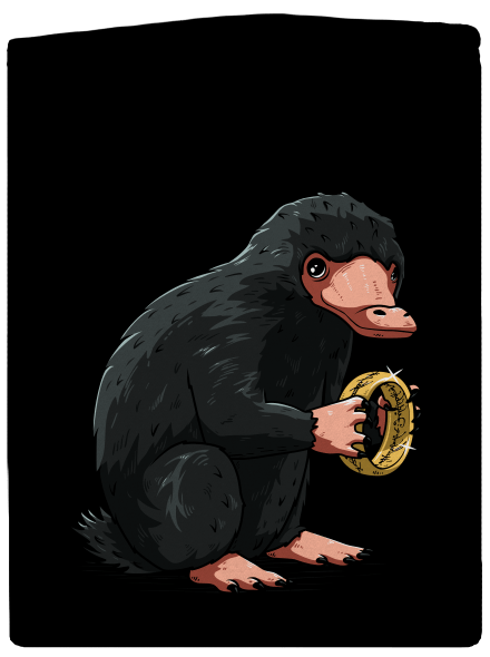 Niffler dámská mikina na zip Black