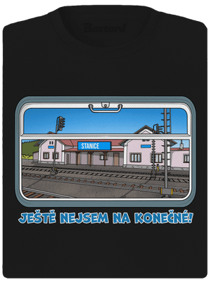 Nejsem na konečné dámské sportovní tričko Black