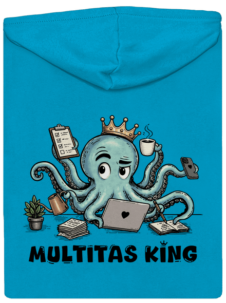 Multitas king dámská mikina na zip Blue Atol