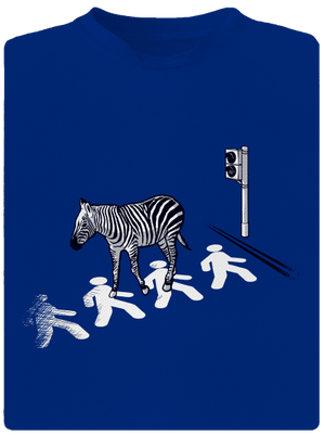 Zebra pánské sportovní tričko Royal Blue Mal